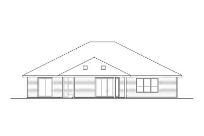 Ranch House Plan #035-00928 Elevation Photo