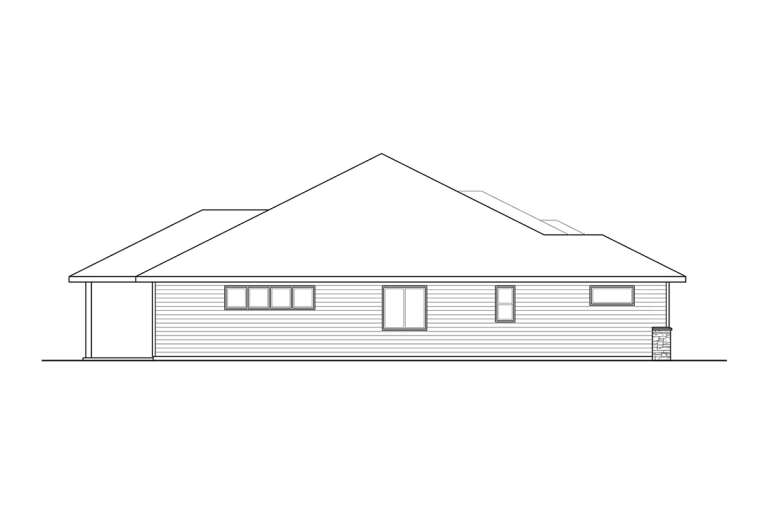 Ranch House Plan #035-00928 Elevation Photo