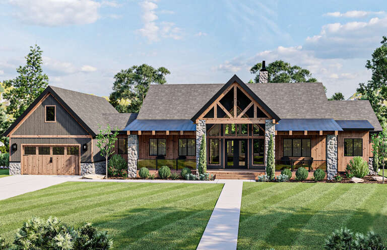 Rustic Ranch House Builds Simple Simple Rustic Ranch Home Plan Plan 95130RW: Rustic Mountain Ranch Home
