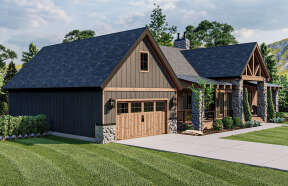 Lake Front House Plan #963-00579 Elevation Photo