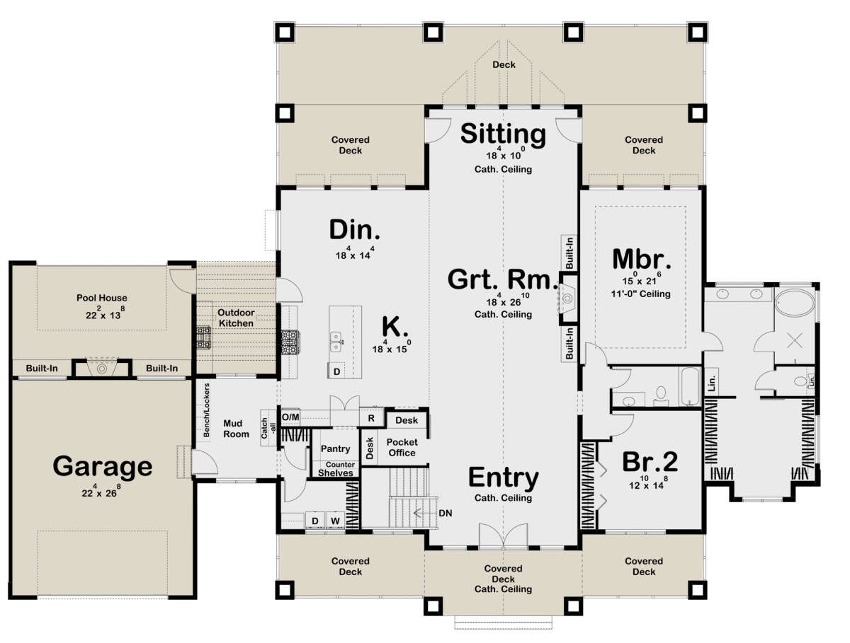 Main Floor for House Plan #963-00579