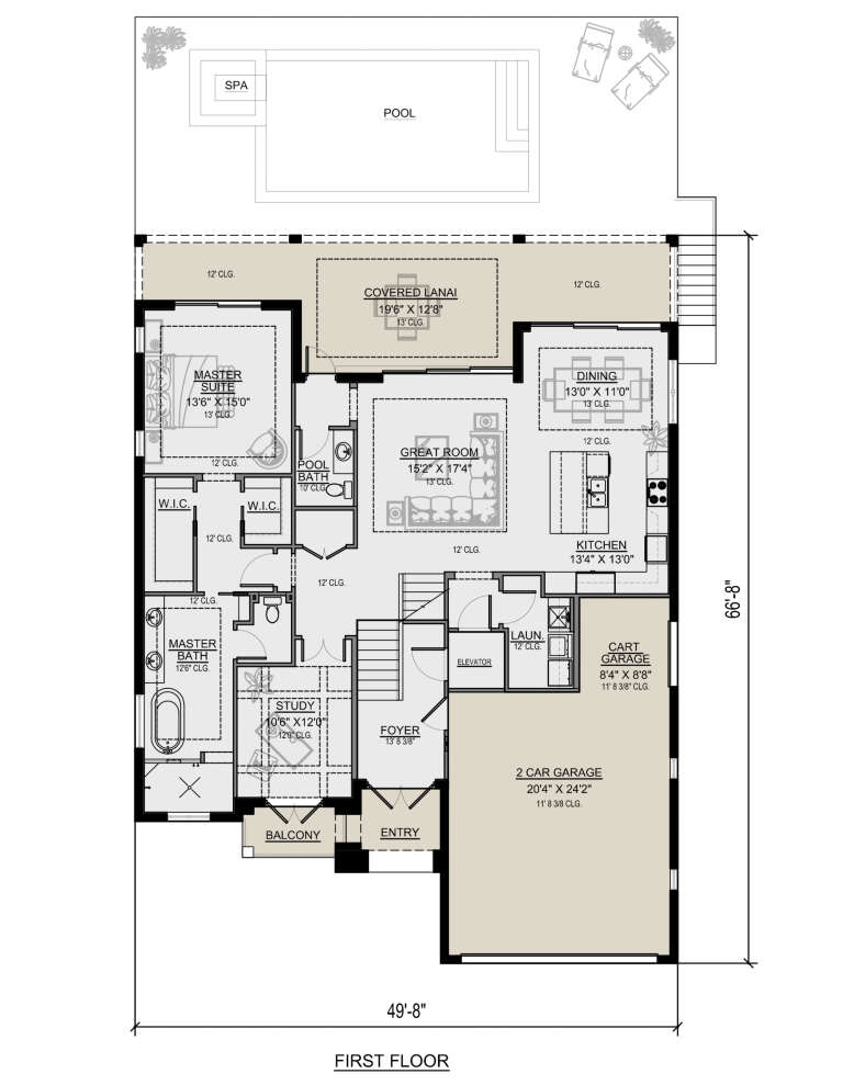 House Plan House Plan #25825 Drawing 1