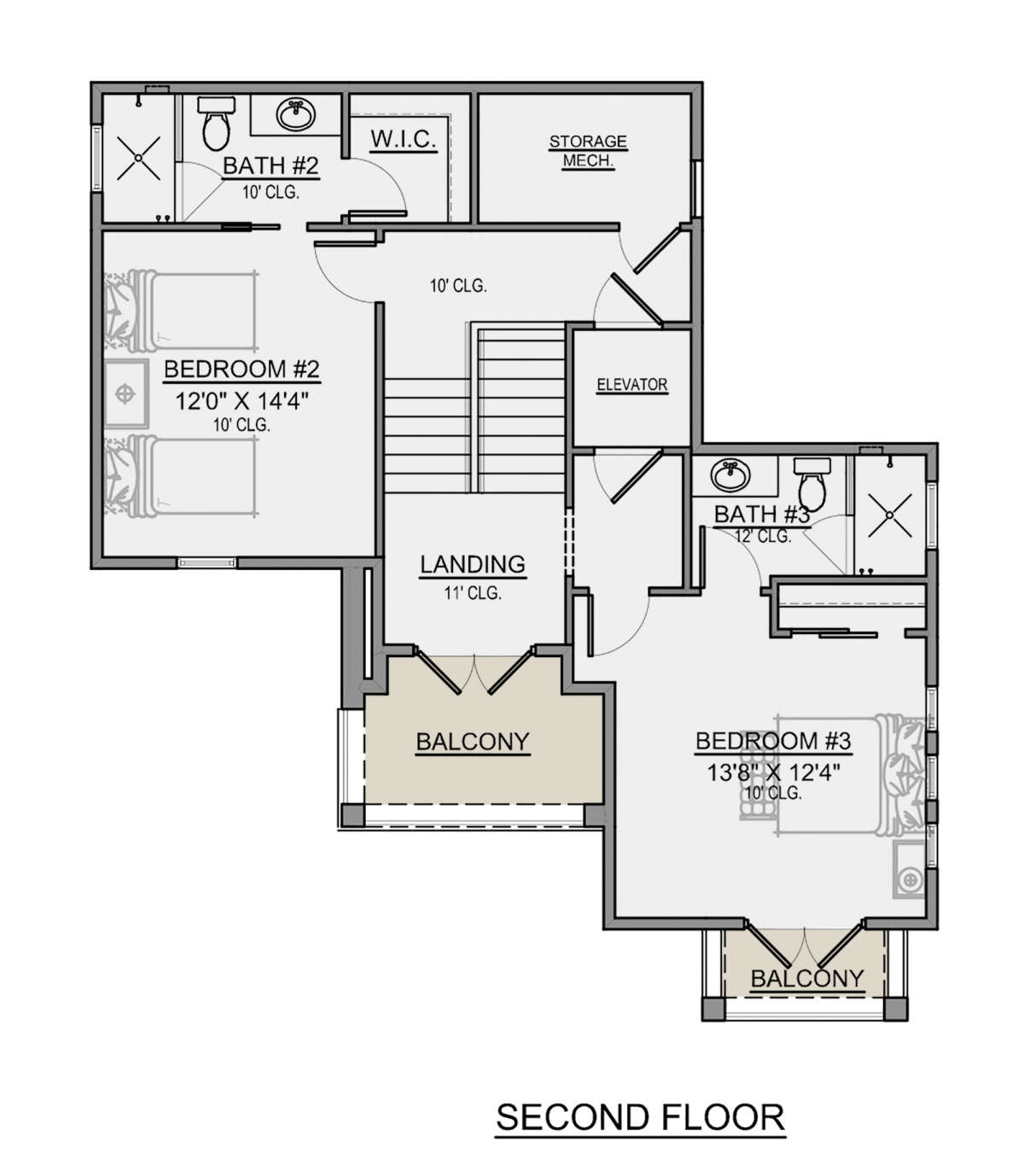 Second Floor for House Plan #5565-00067