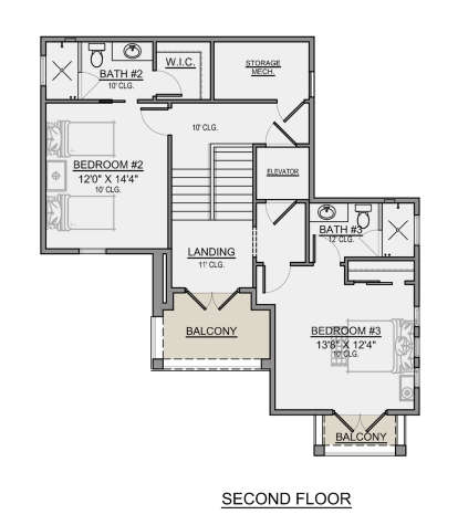 House Plan House Plan #25825 Drawing 2