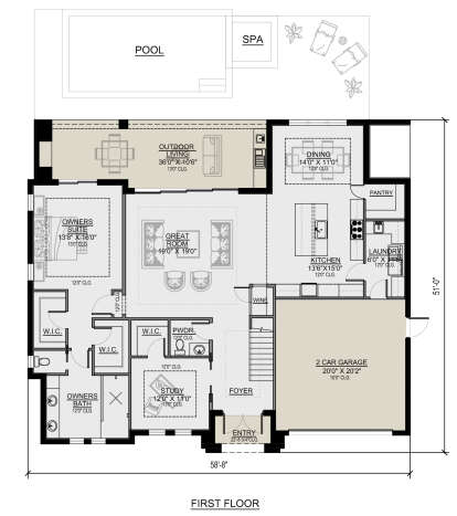 House Plan House Plan #25826 Drawing 1