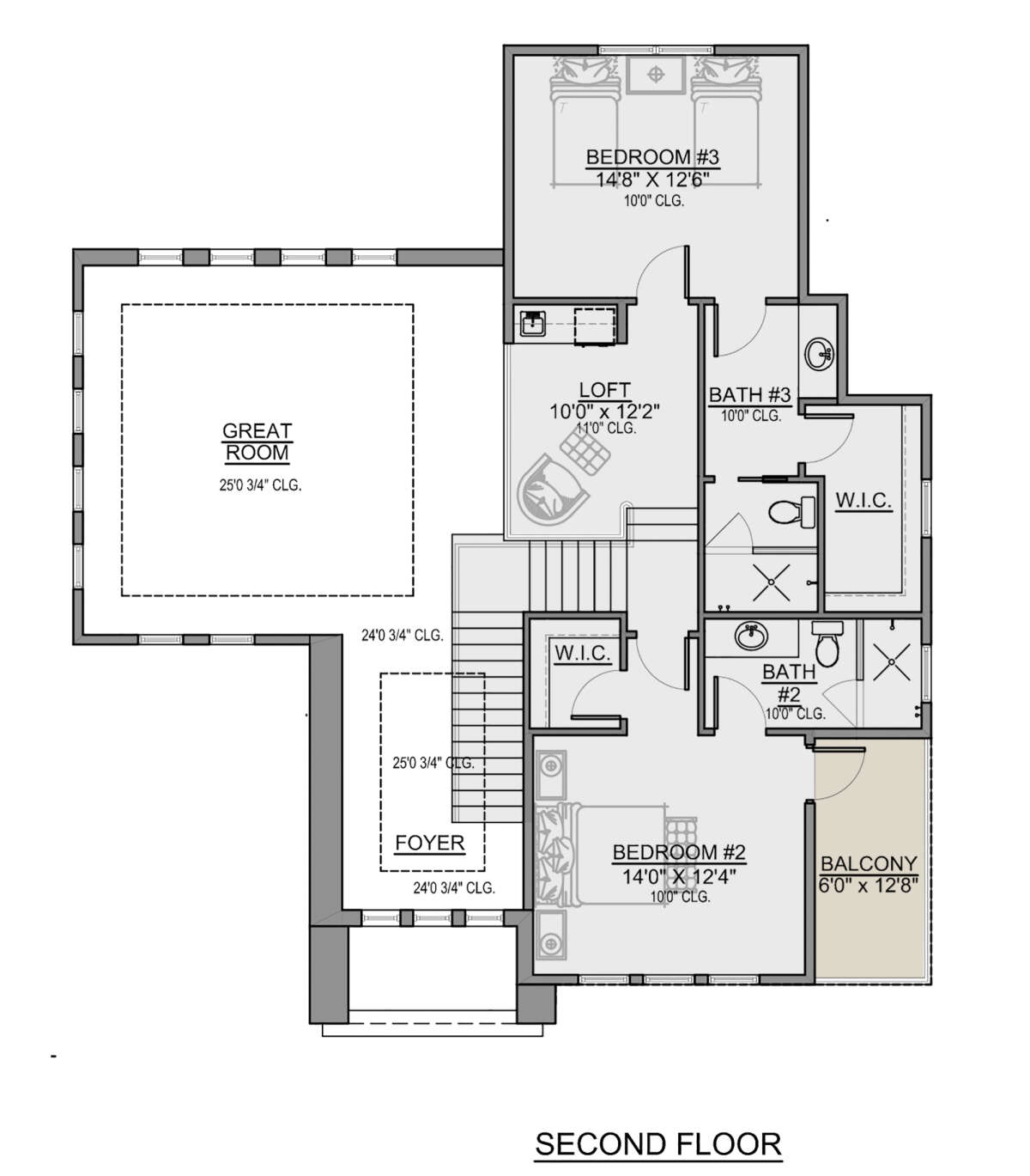 Second Floor for House Plan #5565-00068