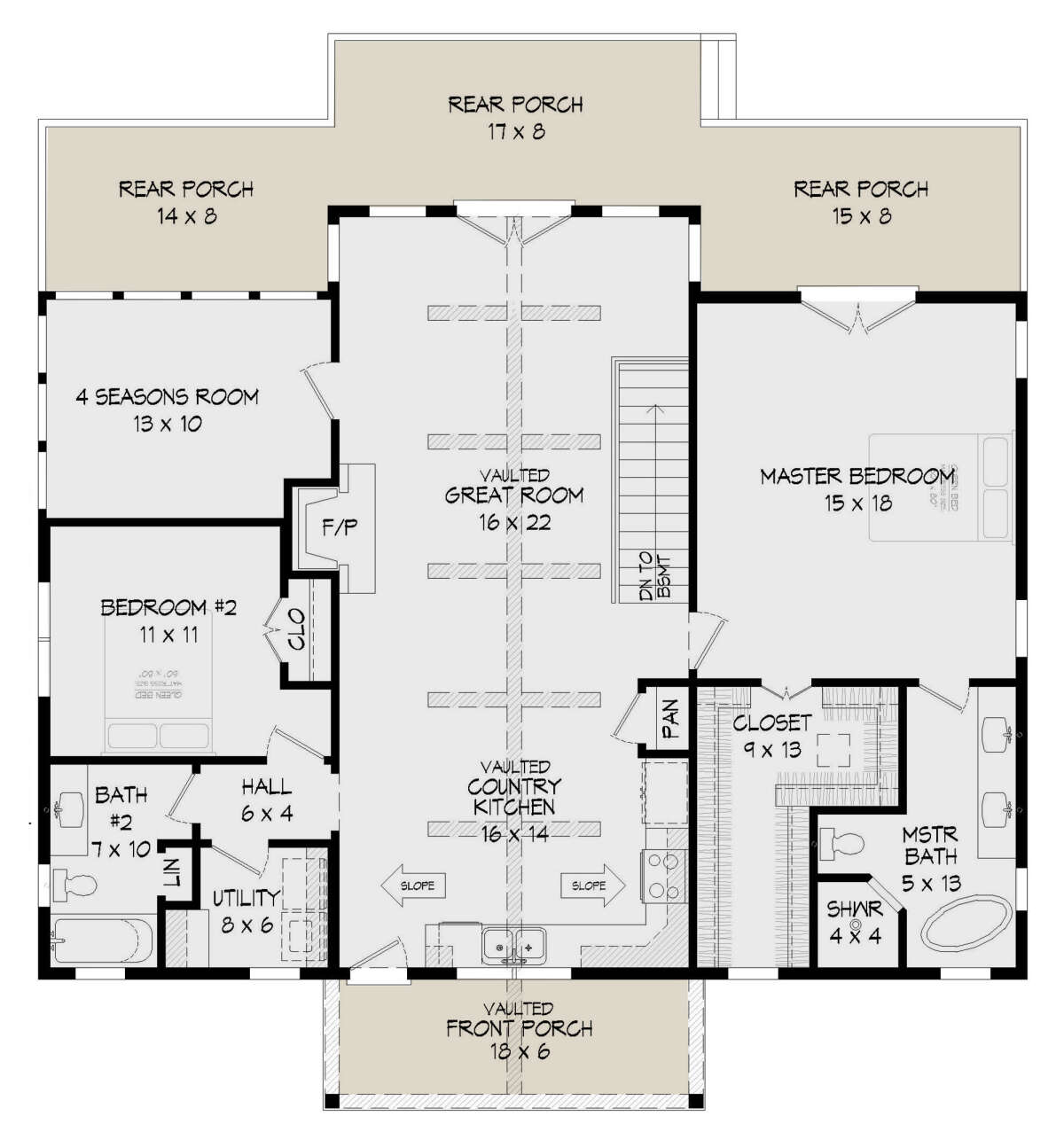 Main Floor for House Plan #940-00361