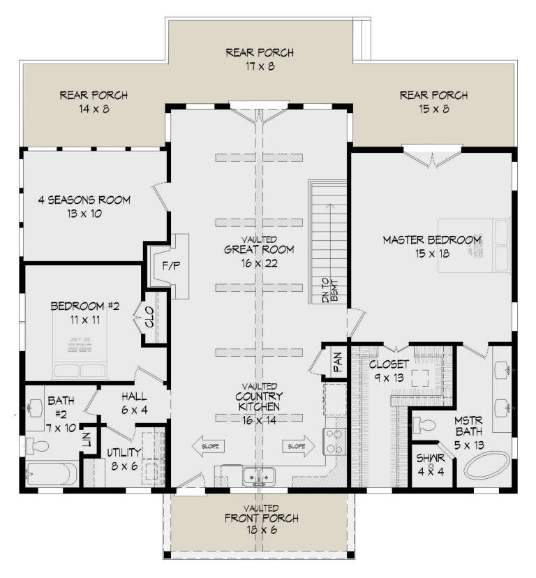 House Plan House Plan #25829 Drawing 1