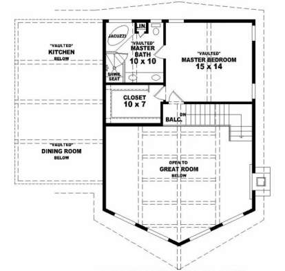 Second Floor for House Plan #053-00299