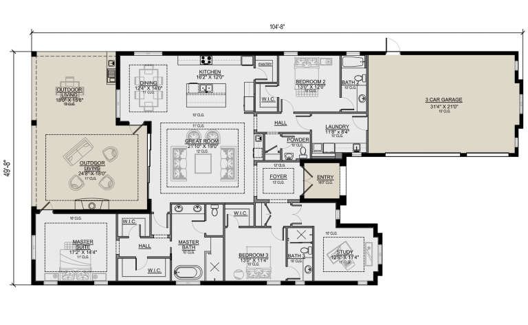 House Plan House Plan #25830 Drawing 1