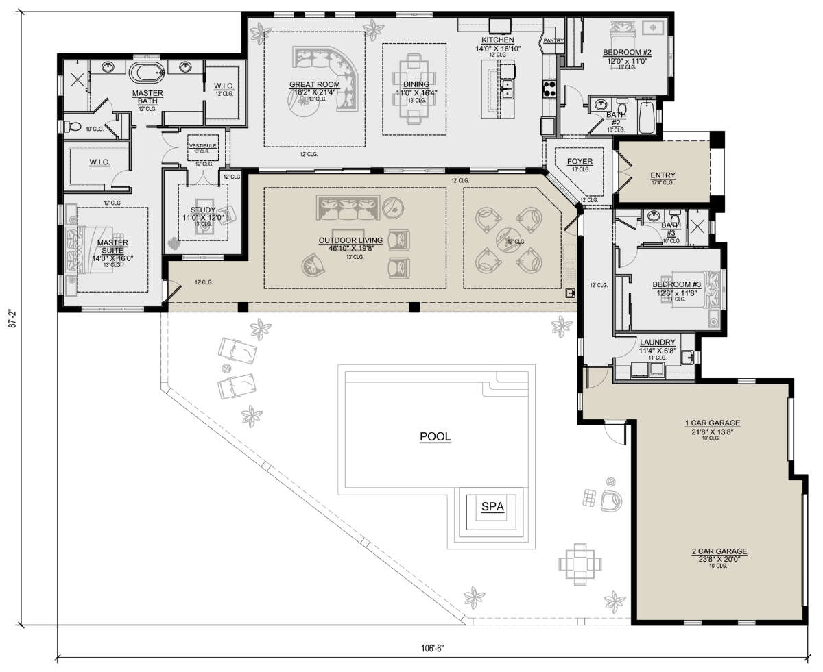 Main Floor for House Plan #5565-00072