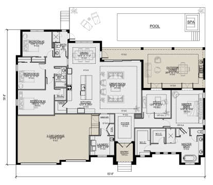 Main Floor for House Plan #5565-00073