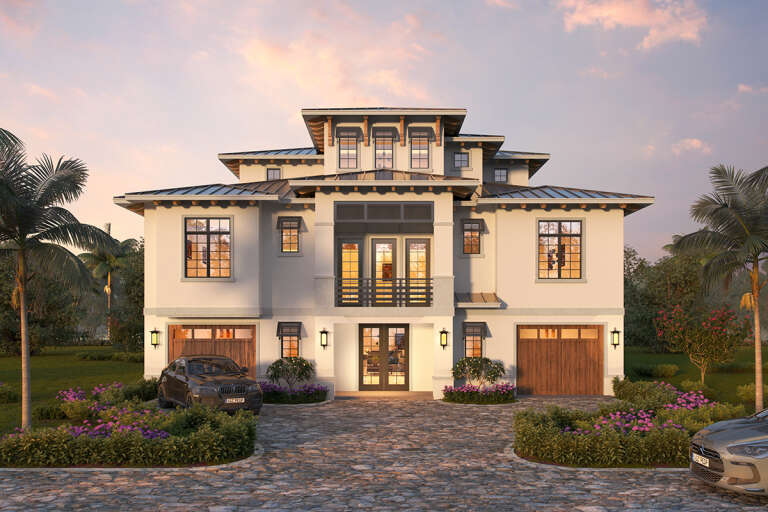 Contemporary Plan: 3,810 Square Feet, 3 Bedrooms, 4 Bathrooms - 5565-00075