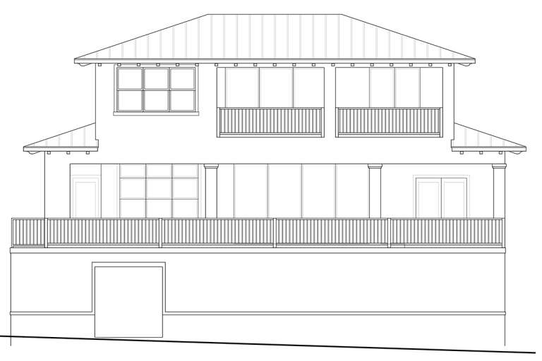 Contemporary House Plan #5565-00075 Elevation Photo