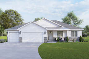 Traditional House Plan #2802-00076 Elevation Photo