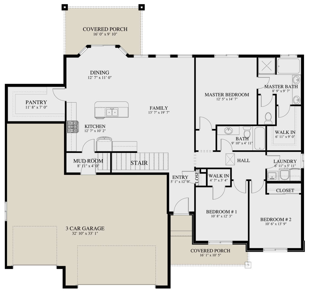 Main Floor for House Plan #2802-00076