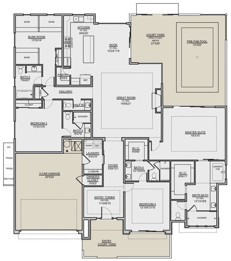 House Plan House Plan #25838 Drawing 1