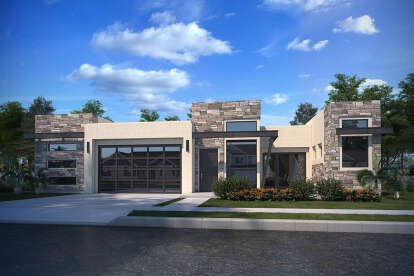 Contemporary House Plan #7306-00029 Elevation Photo