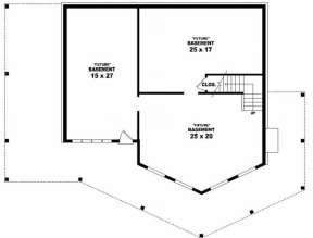 Basement Floor for House Plan #053-00300