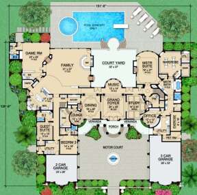Main Floor for House Plan #5445-00476