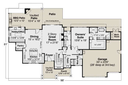 House Plan House Plan #25843 Drawing 1