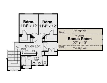 Second Floor for House Plan #035-00930