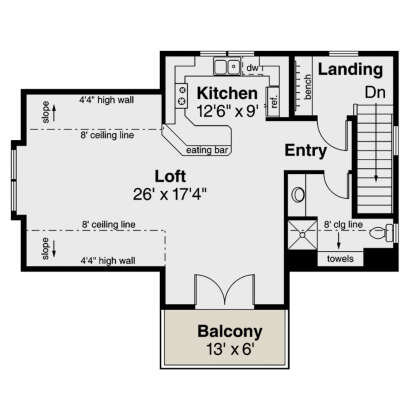 Second Floor for House Plan #035-00931