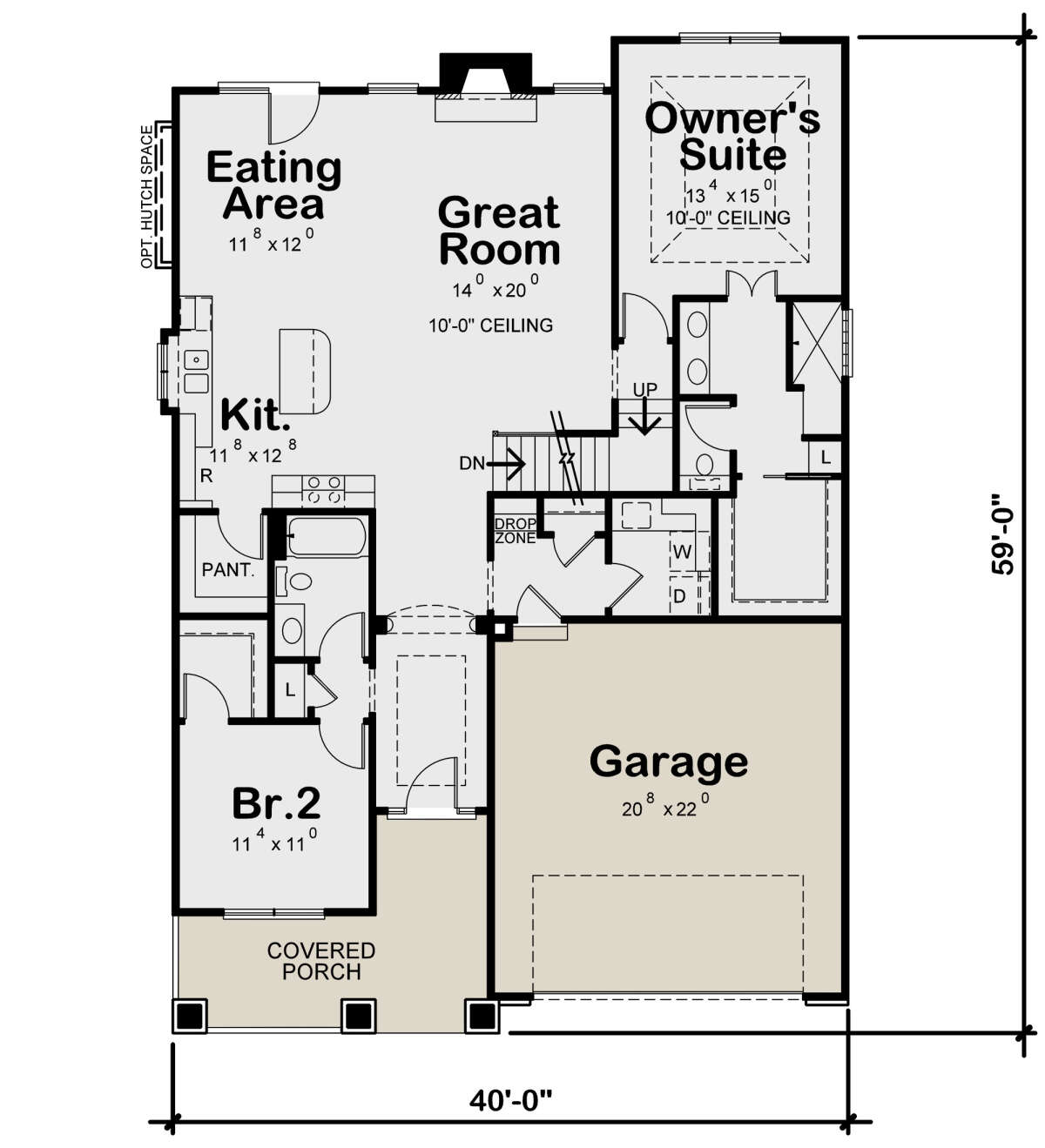 Main Floor for House Plan #402-01707