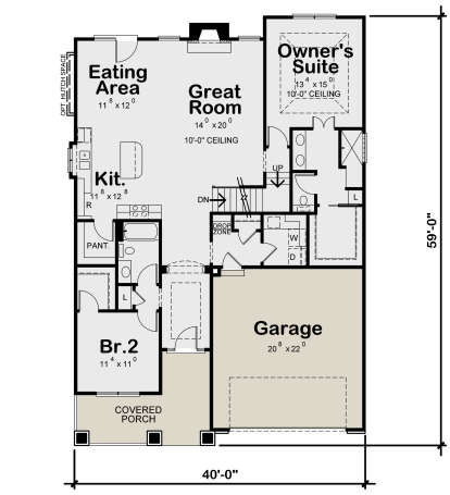 Main Floor for House Plan #402-01707