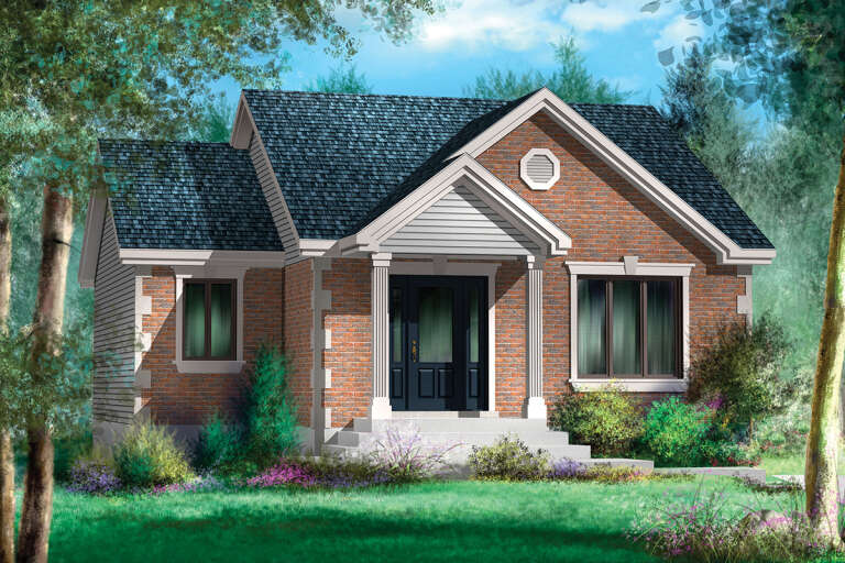 House Plan House Plan #25848 Front Elevation 
