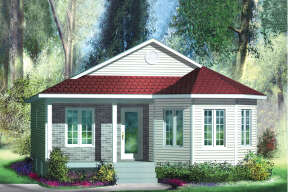 Cottage House Plan #6146-00468 Elevation Photo