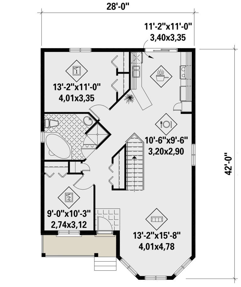 House Plan House Plan #25849 Drawing 1