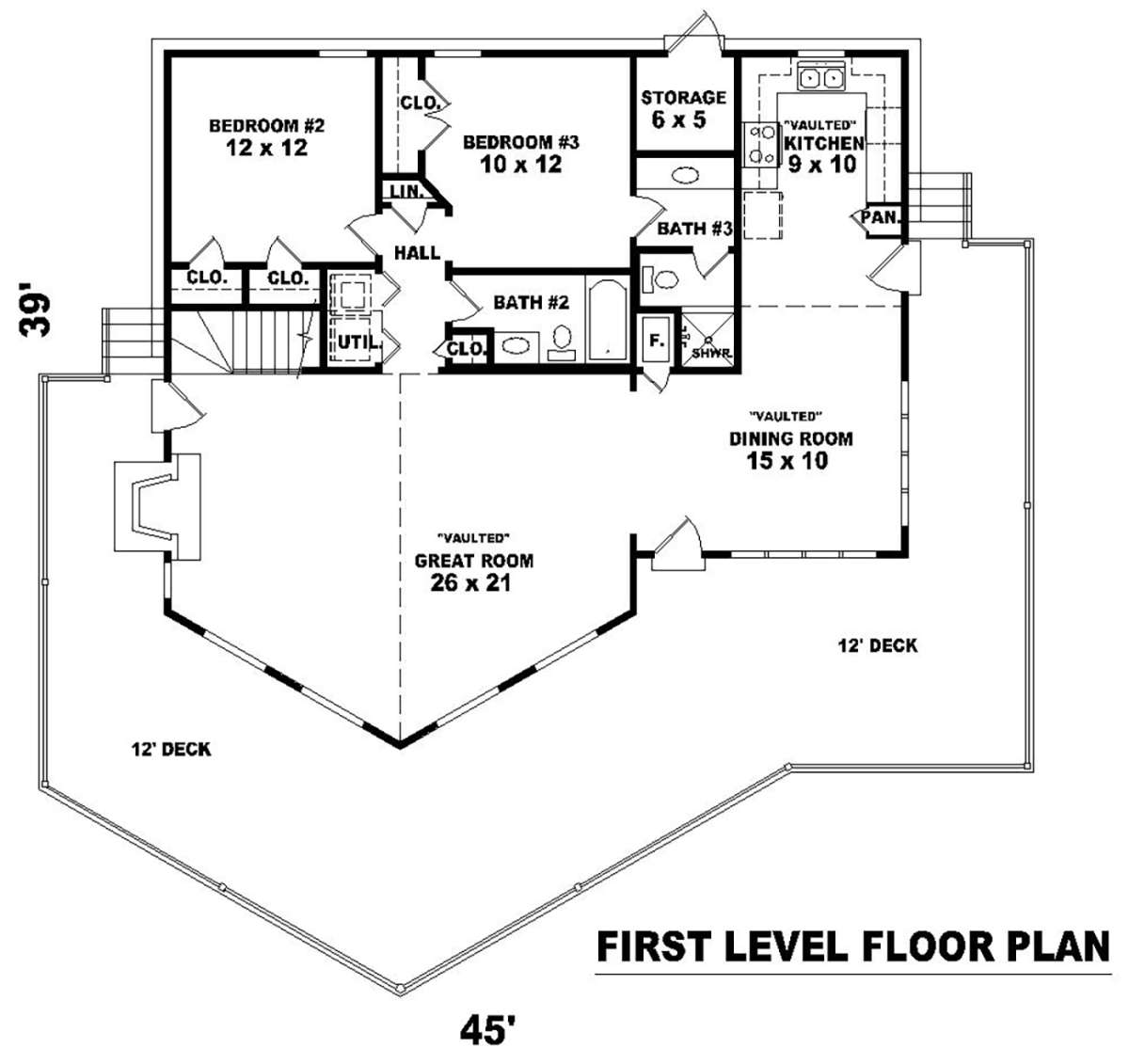 Main Floor for House Plan #053-00301