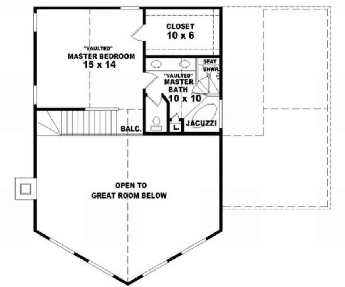Second Floor for House Plan #053-00301
