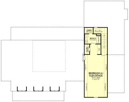 Second Floor for House Plan #041-00253