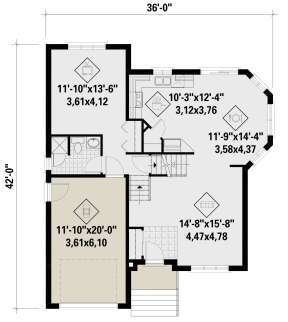 Main Floor for House Plan #6146-00469