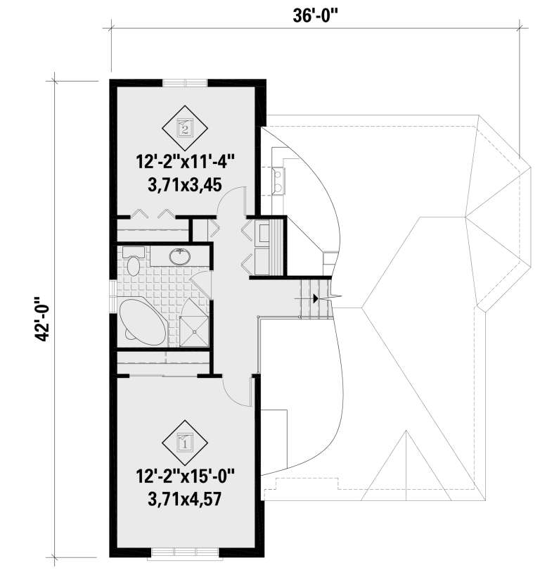 House Plan House Plan #25851 Drawing 2