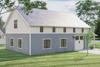 Modern Farmhouse House Plan #963-00581 Elevation Photo