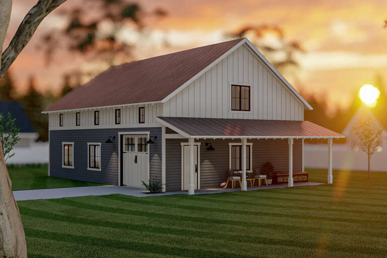 Modern Farmhouse House Plan #963-00581 Elevation Photo