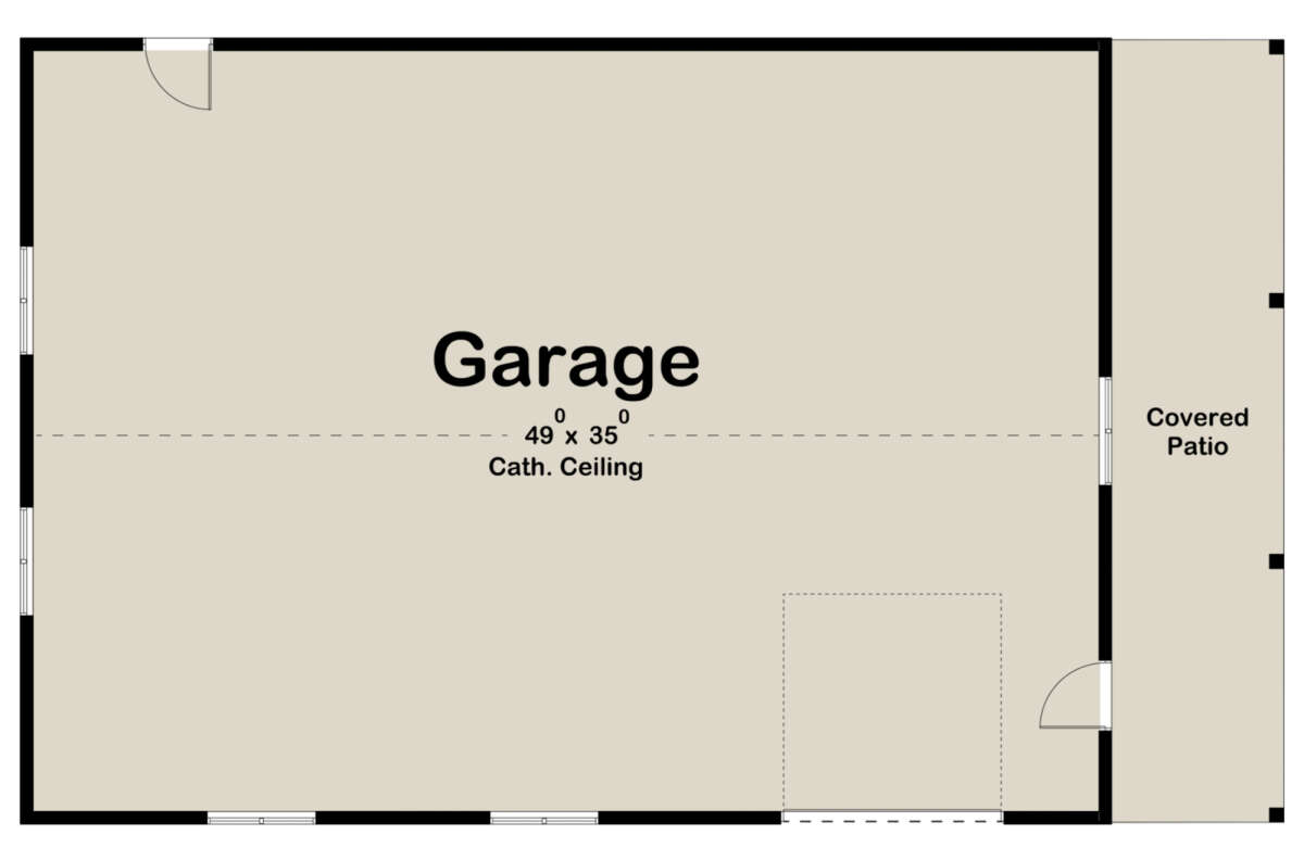 Garage Floor for House Plan #963-00581