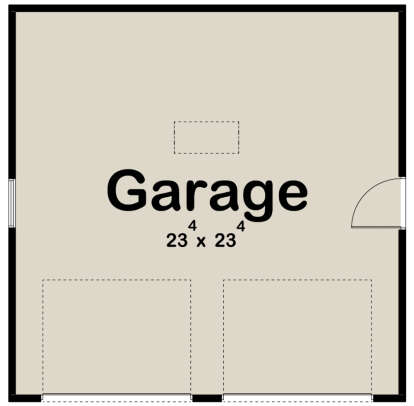 Garage Floor for House Plan #963-00582