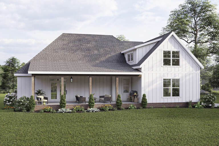 Modern Farmhouse House Plan #009-00306 Elevation Photo