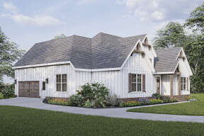 Modern Farmhouse House Plan #009-00306 Elevation Photo