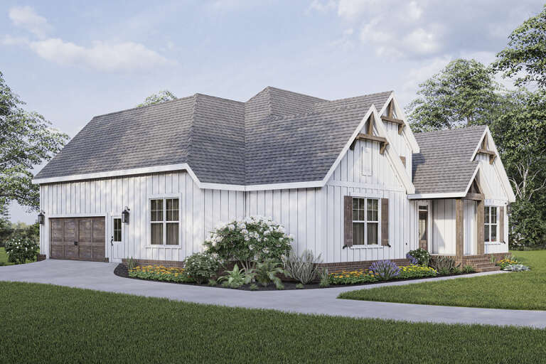 Modern Farmhouse House Plan #009-00306 Elevation Photo