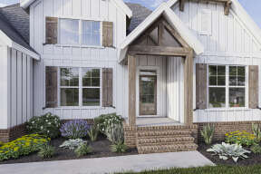 Modern Farmhouse House Plan #009-00306 Elevation Photo