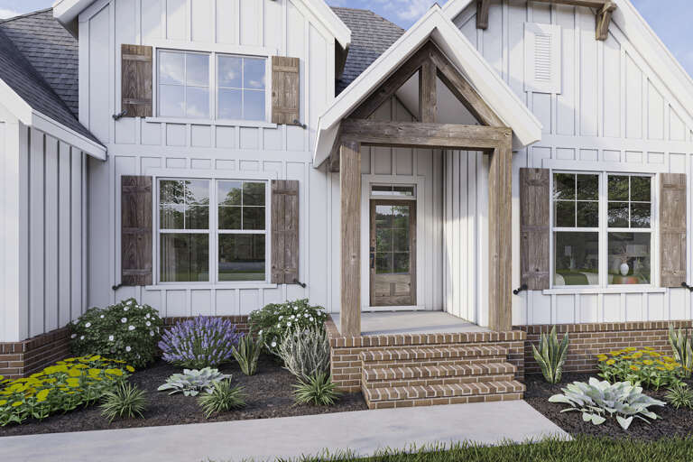 Modern Farmhouse House Plan #009-00306 Elevation Photo