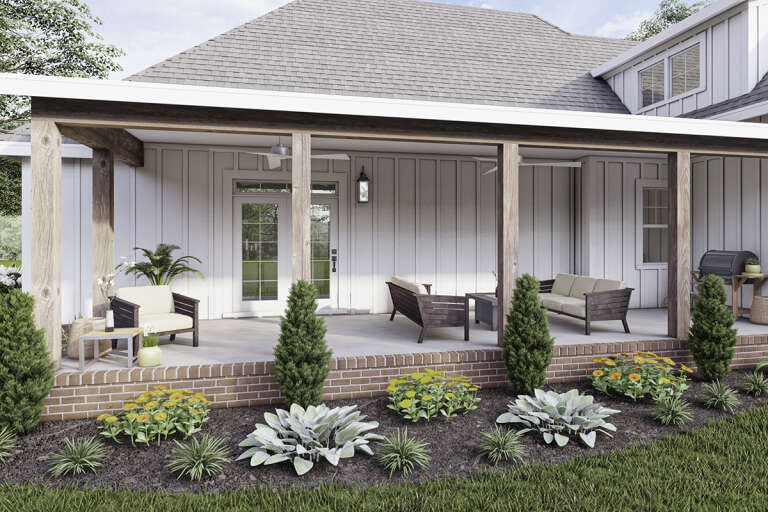 Modern Farmhouse House Plan #009-00306 Elevation Photo