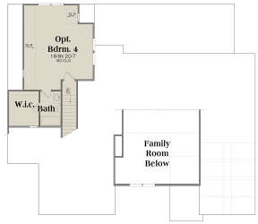 Optional Second Floor for House Plan #009-00306