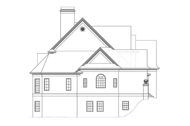 European House Plan #4195-00041 Elevation Photo