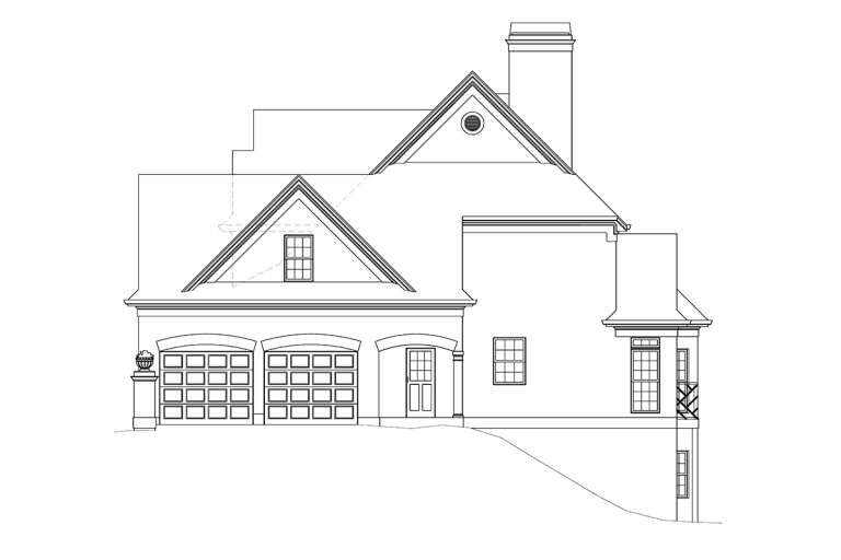 European House Plan #4195-00041 Elevation Photo